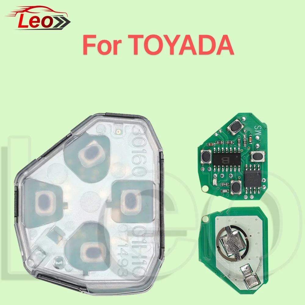 

Внутренний ключ Leo Car Renmote для Toyada Corolla Camer RAV4 Forruner Hilux Yaris 315/433 МГц в наличии в мире