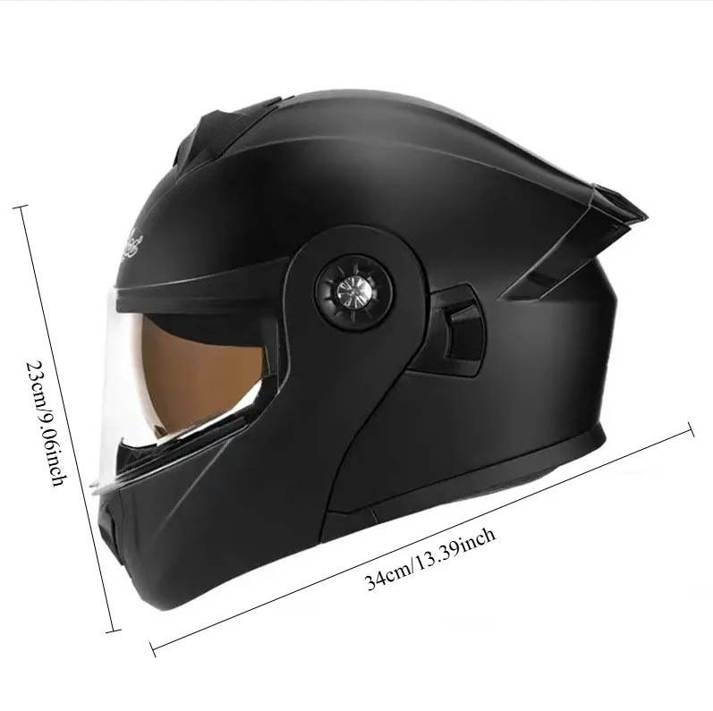 Electric vehicle open-face helmet, all-season full-face helmet, motorcycle helmet for both men and women, winter warm riding safety helmet