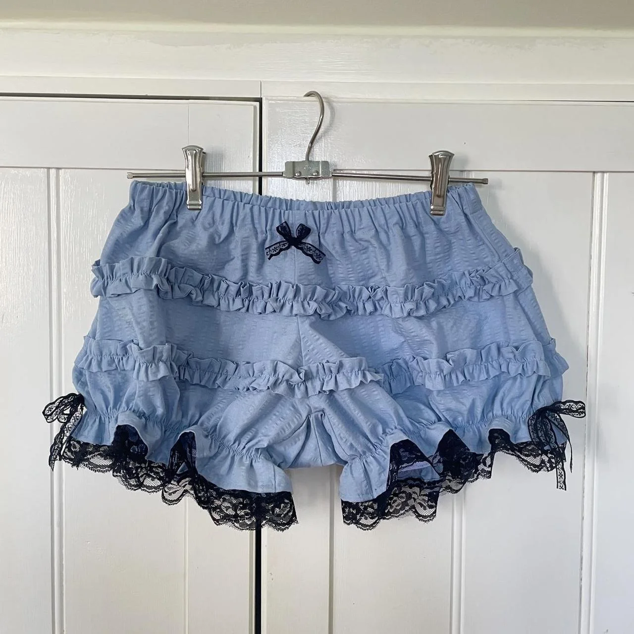 Pantaloncini da donna estivi con volant in pizzo Pantaloncini a strati Pantaloni da zucca vittoriani Mutandine Pantaloncini da bottino Pantaloncini di sicurezza