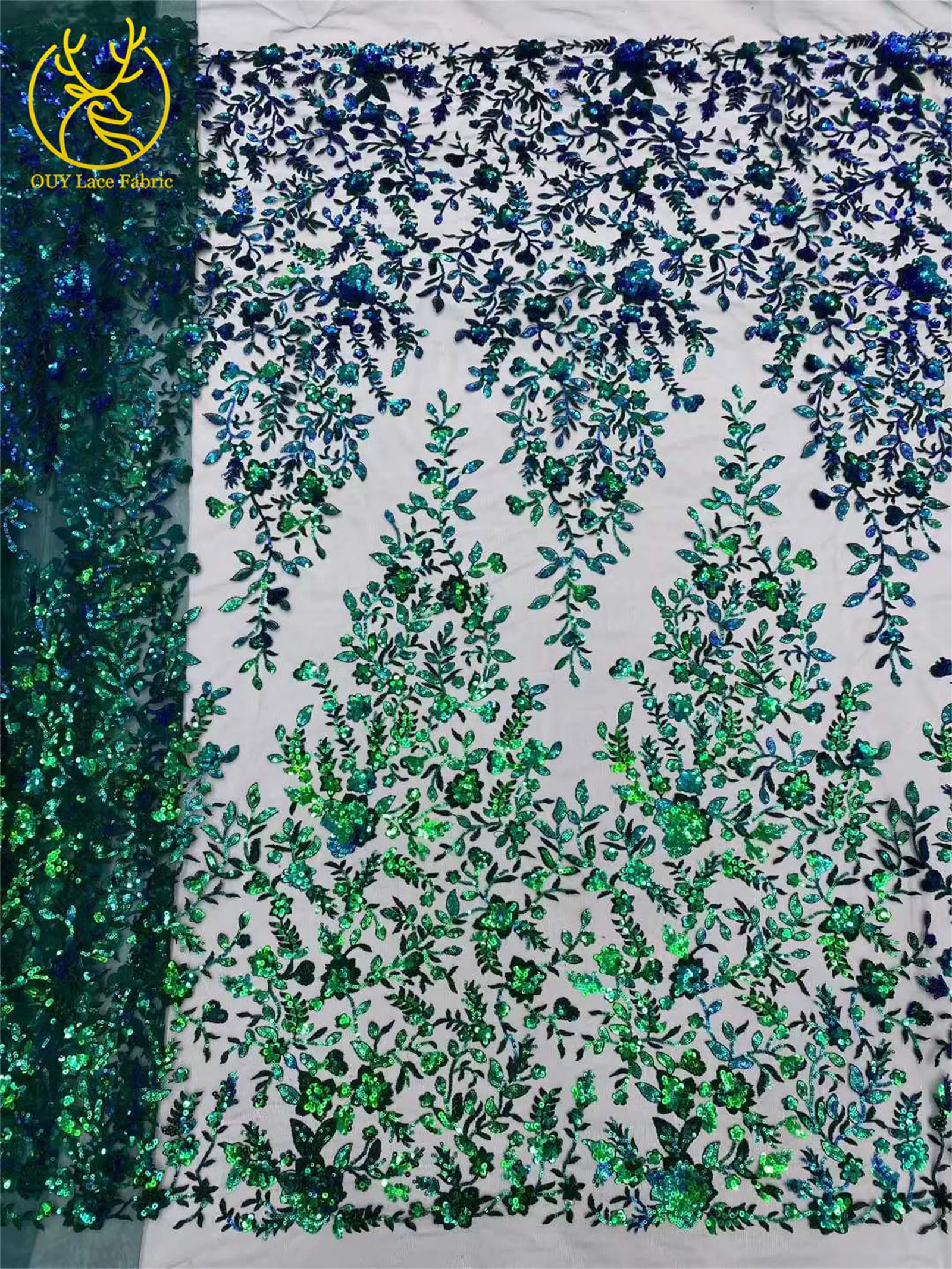 Afrikanischer Bräutigam bestickter Pailletten-Spitzenstoff 2026 Roter nigerianischer französischer Mesh-Spitzenstoff, geeignet für Hochzeitskleid-Materialien – Detail 5