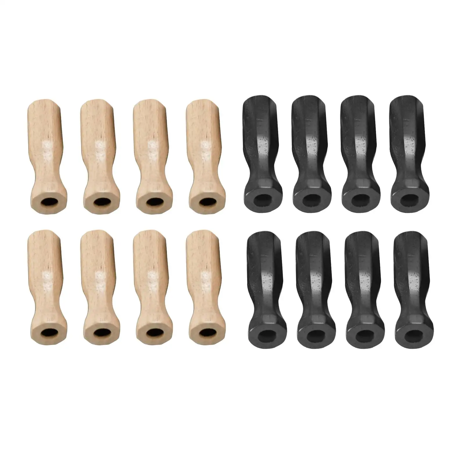 8x Soccer Table Handles Accessory Wooden Foosball Handle Rod Replacements