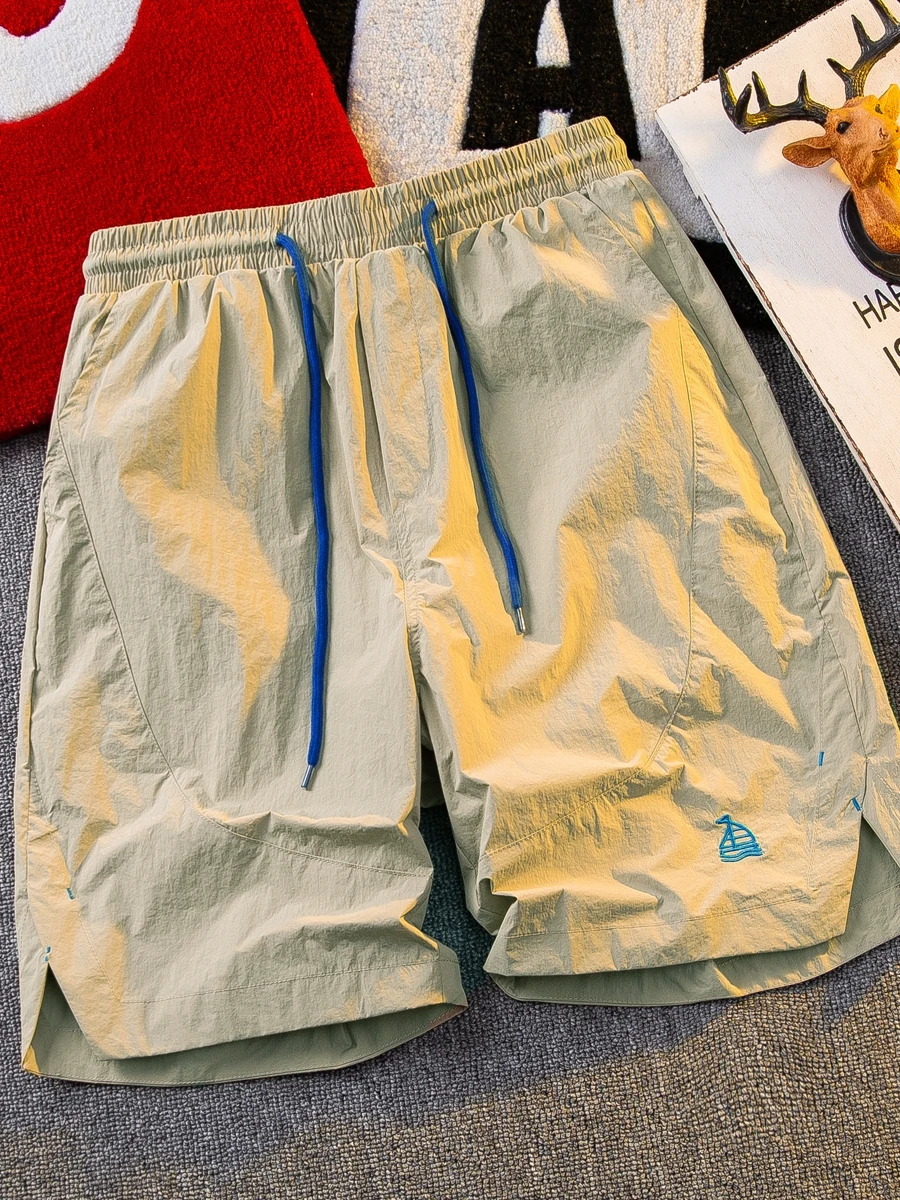 

CP Men's Outdoor Ultra-Thin Qui-Dry Sport orts Casual Beach Five-Quarter Length Faionable Summer Leisure Loose Fit