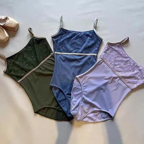 Imagen 2 del producto Leotardo de baile de Ballet para adultos, nuevo diseño, equipo de práctica diaria elegante, medias de baile de gimnasia, leotardo de Ballet de alta calidad para mujeres