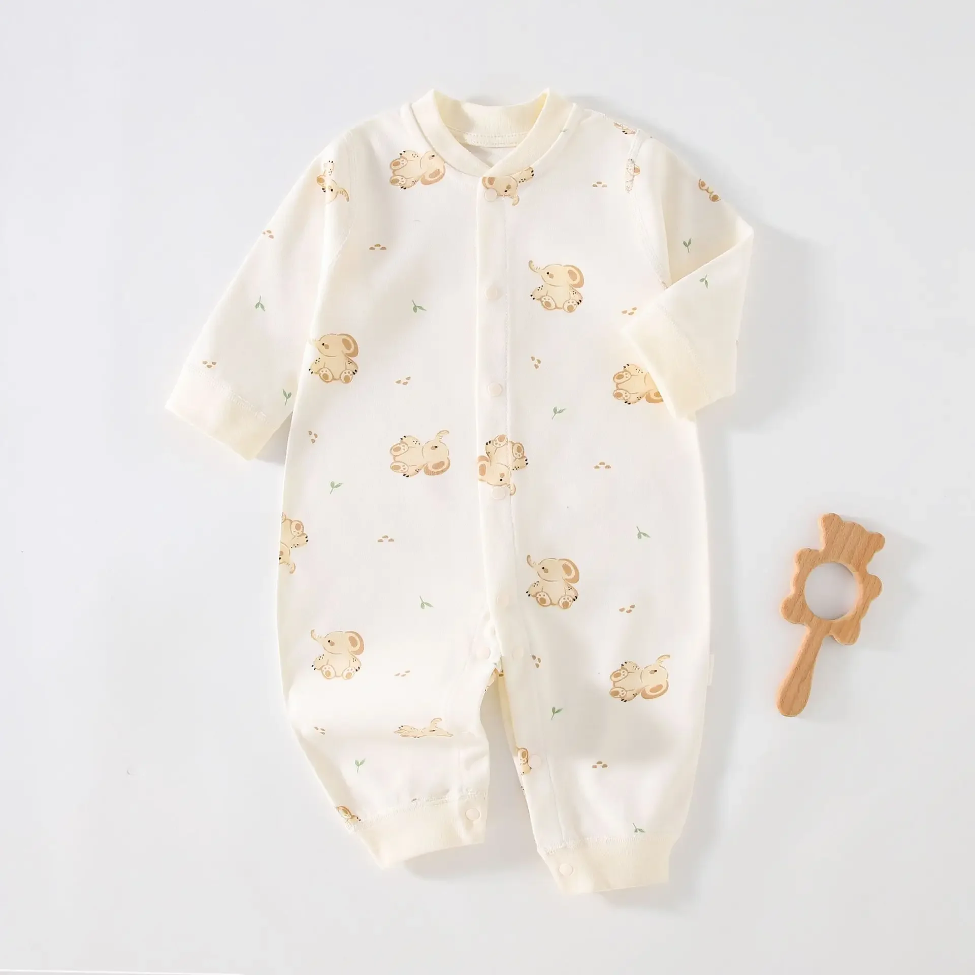 ملابس الطفل الوليد بذلة الفتيات الصبي الوليد طويلة الأكمام طفلة الربيع طفل المتسكعون الزي ارتداءها قطعة واحدة