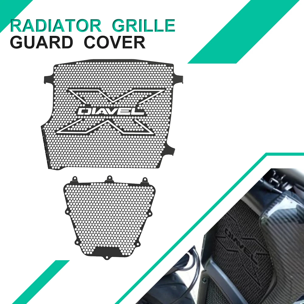 

For Ducati XDiavel S Nera Dark Black Star 2022 2023 2024 Motorcycle Radiator And Oil Cooler Guard Set Motorcycle Accessories