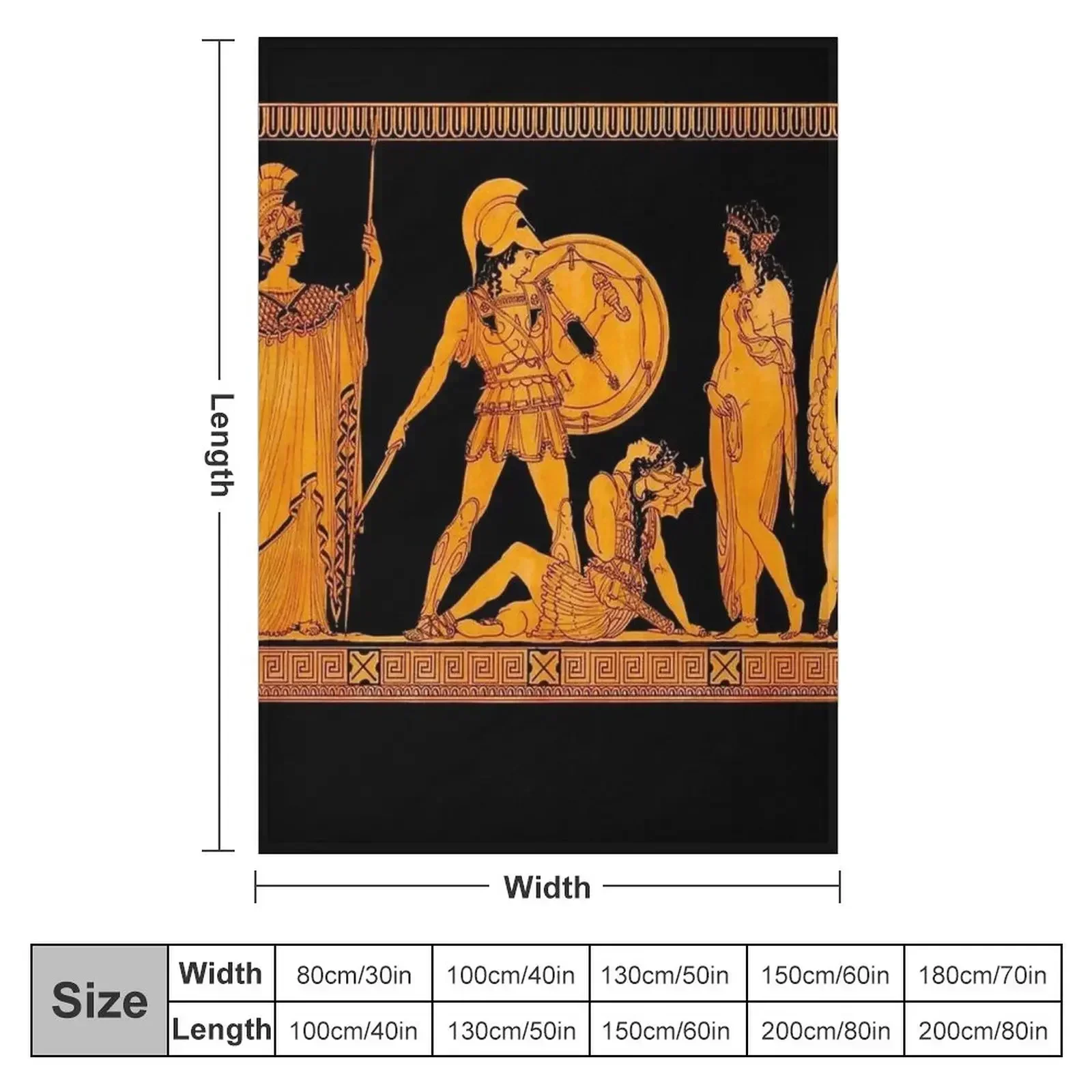 GREECE : Ancient God and Goddess Frieze Print Throw Blanket Loose Baby Decoratives funny gift Blankets