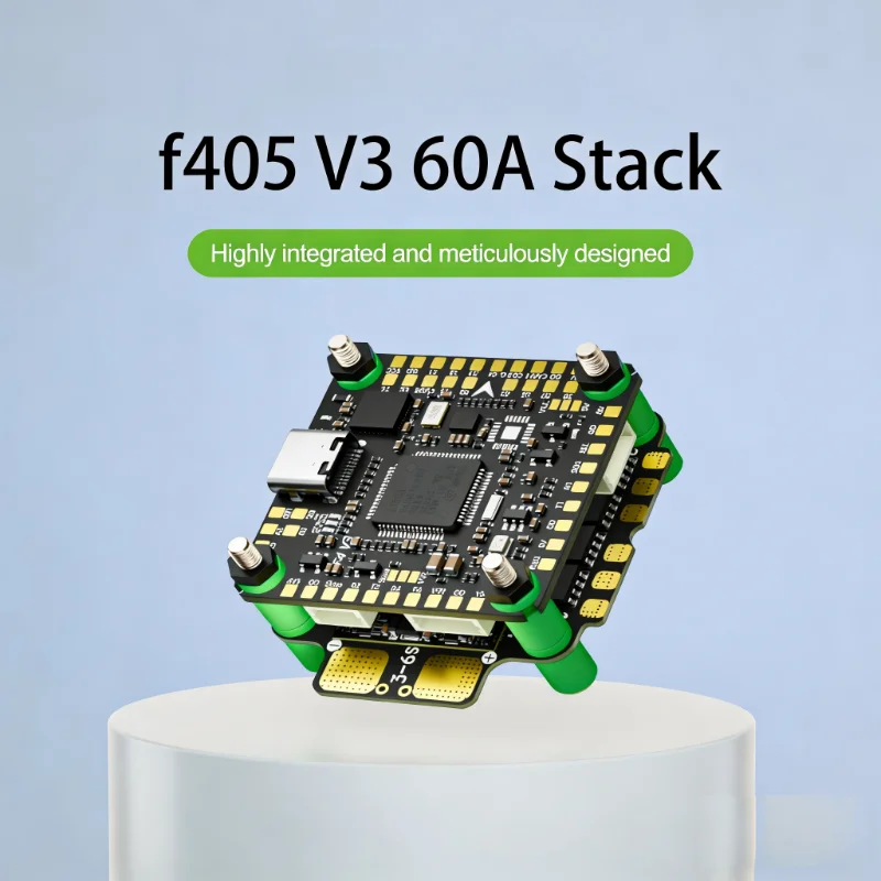 

F405 V3 Flight Controller 60A 3065 AM32 65A 4in1 ESC 3-8S 30x30mm Flytower Stack for FPV Racing Drone