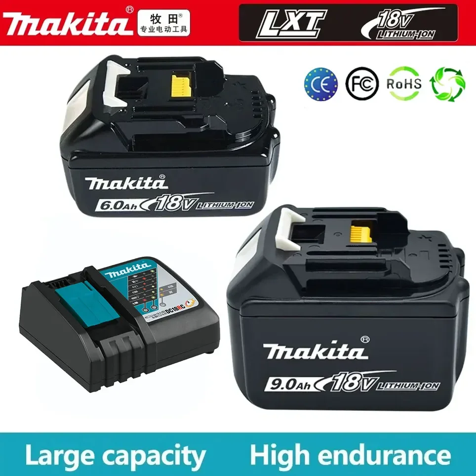 

Genuine Makita 9Ah/6Ah/5Ah for Makita 18V Battery BL1830B BL1850B BL1850 BL1840 BL1860 BL1815 Replacement Lithium Battery