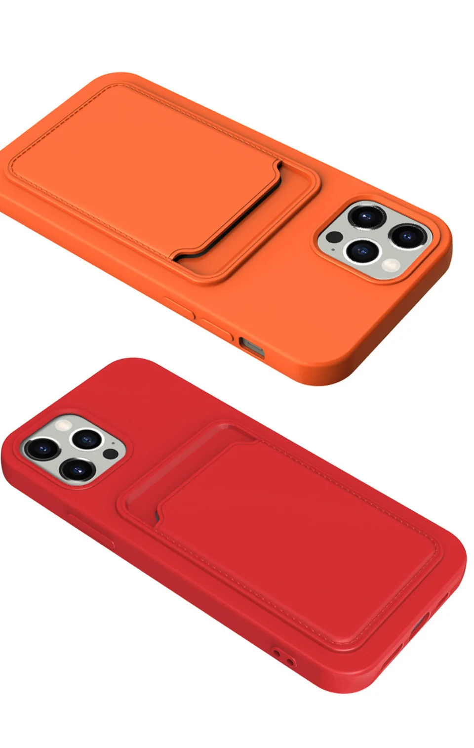 Handy hülle für iPhone 16 Pro Max Hülle iPhone 12 Mini TPU gefrostete weiche Schutzhülle iPhone 14 Karten tasche 15 plus – Detail 10