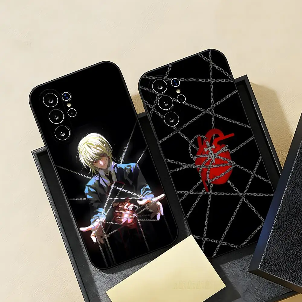 HUNTER K-Kurapika Kurta Phone Case For Samsung A57 A37 A17 A56 A36 A26 A16 A25 A35 A55 A34 A24 A54 Black Soft Shell