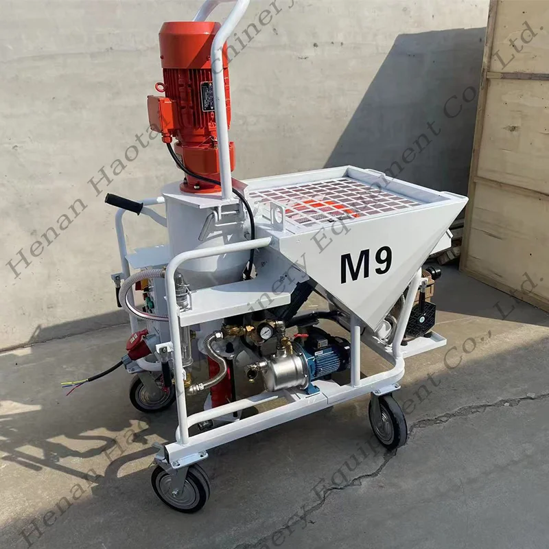 M9 High Quality Gypsum Spraying Machine Mortar Plastering Machine Plaster Station Wall Putty Spray Machine