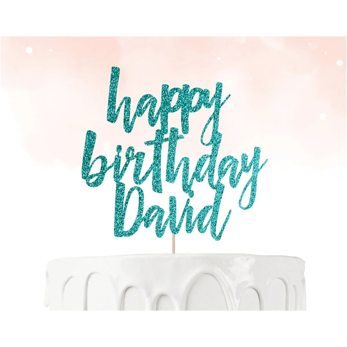 Personalized Happy Birthday Cake Topper - 3 Styles and 50+ color options - Ships Fast!