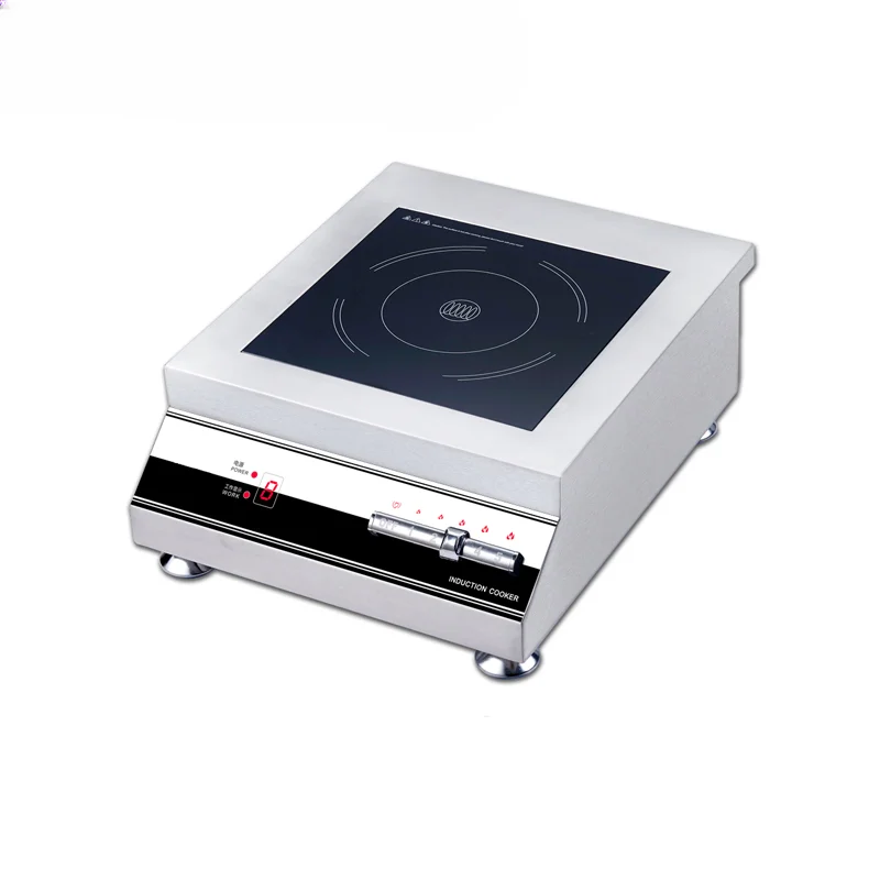 JY-IC1001B Induction Cooker 5000W Commercial Single Burner Concave Top Cooking Panel