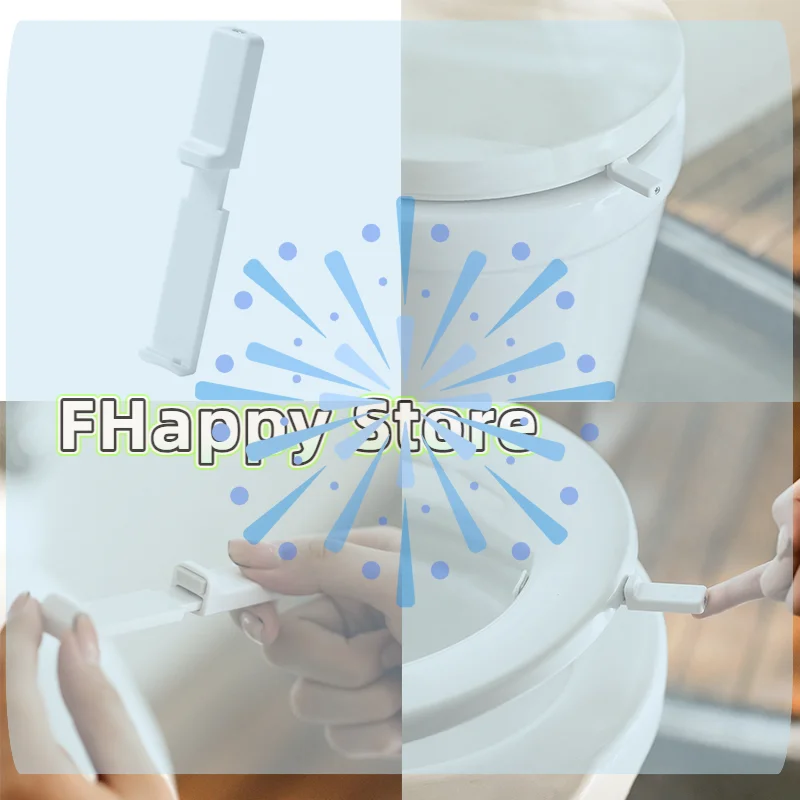 Portable Toilet Seat Lifter Closestool Seat Cover Handle Plastic Toilet Cover Ring Lift WC Accessories Bathroom Accessories
