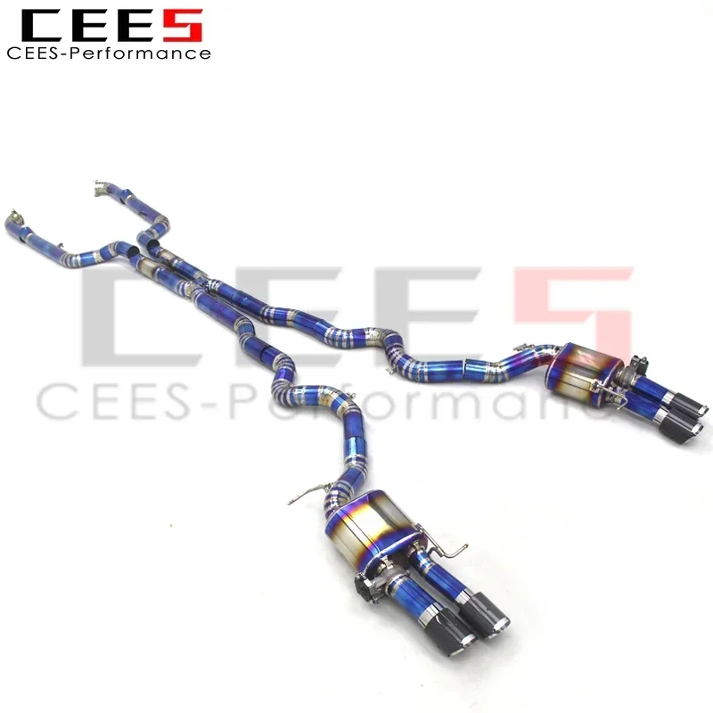 CEES Custom Titanium Tuning Exhaust Catback System  For BMW M5 F10 F15 4.4TT 2012-2016