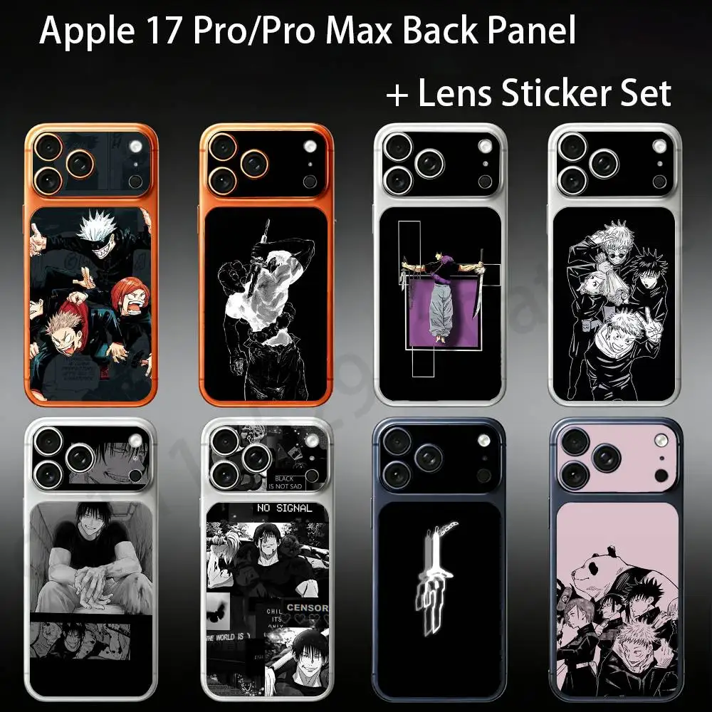 J-Jujutsu Kaisen Fushiguro Toji For iPhone 17Pro/ProMax Battry Back Cover with Camera Decal Skin Rear Protective Sticker Film
