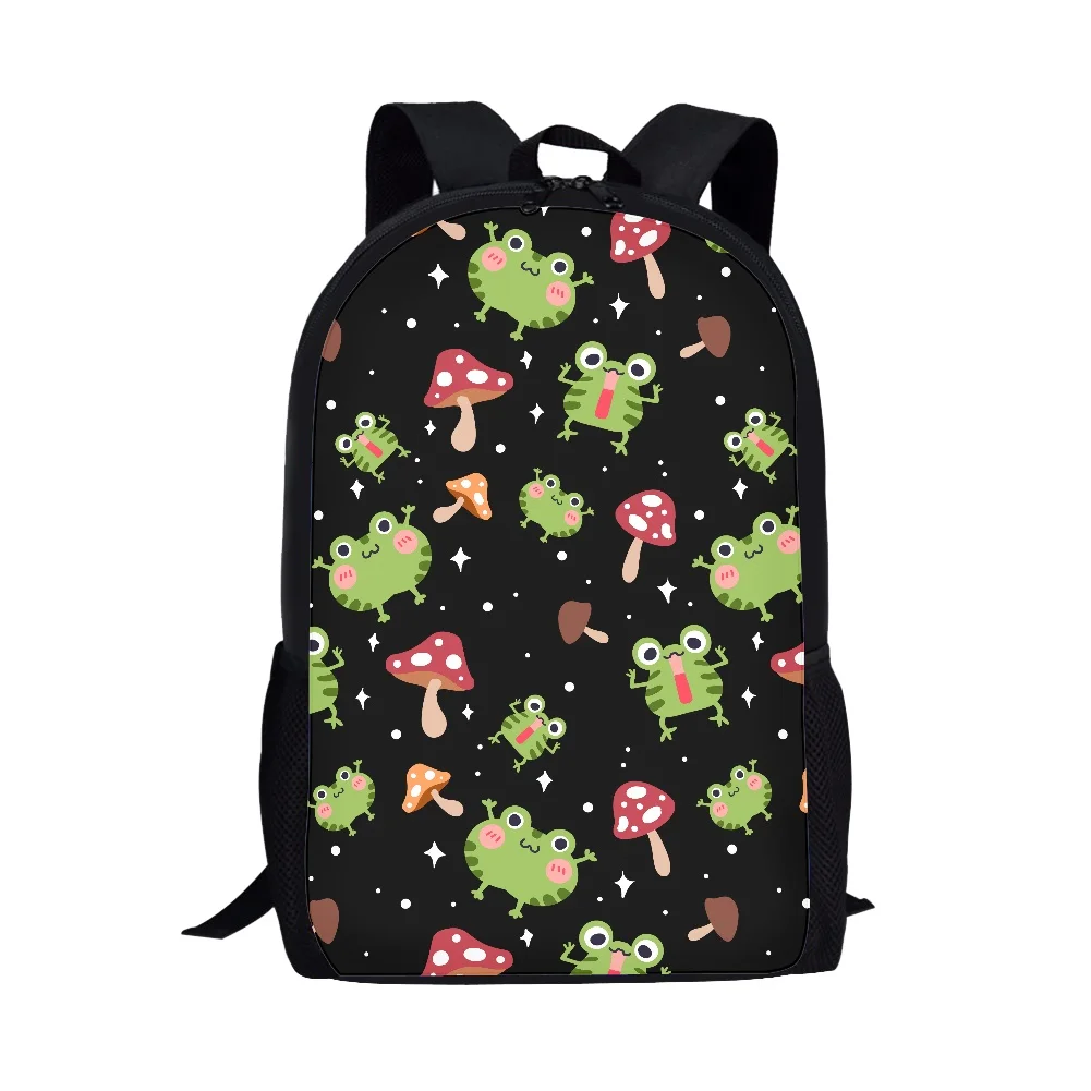 Mochila creativa con diseño de setas y plantas para estudiantes, mochila para niños y niñas, paquete de viaje, mochila multifuncional