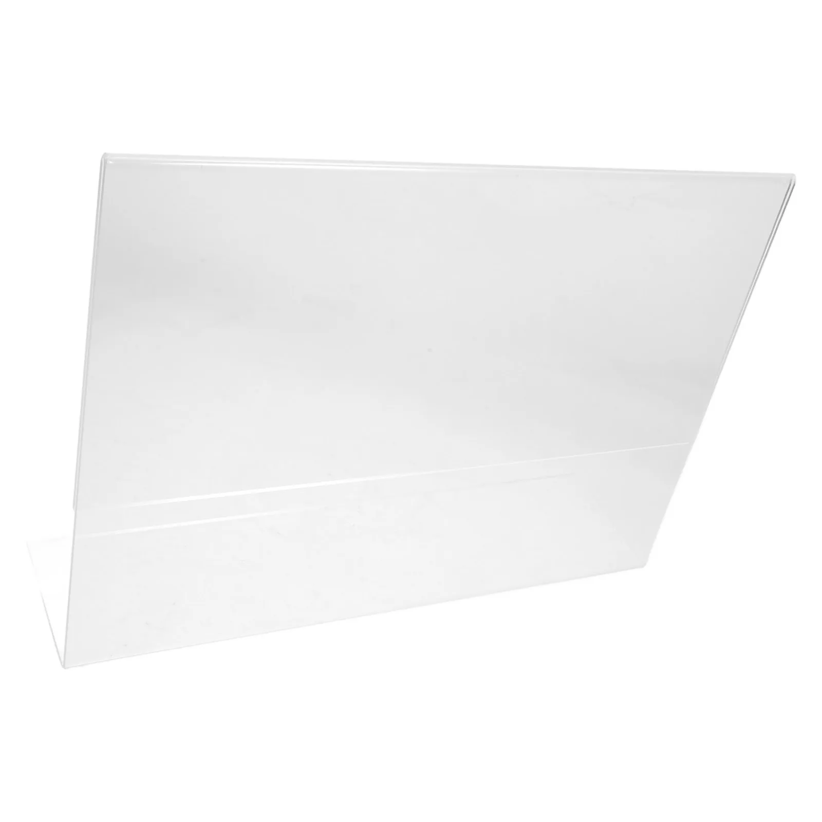 

Acrylic L-shaped Table Sign Holder 210x297mm Clear Display Stand for Menu Office Use Poster Rack Stable Reliable