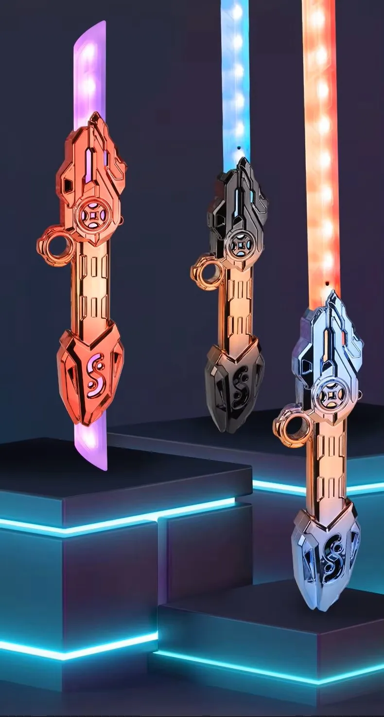 Épée Laser épée lumineuse Extensible deux-en-un jouet bâton Fluorescent Flash coloré