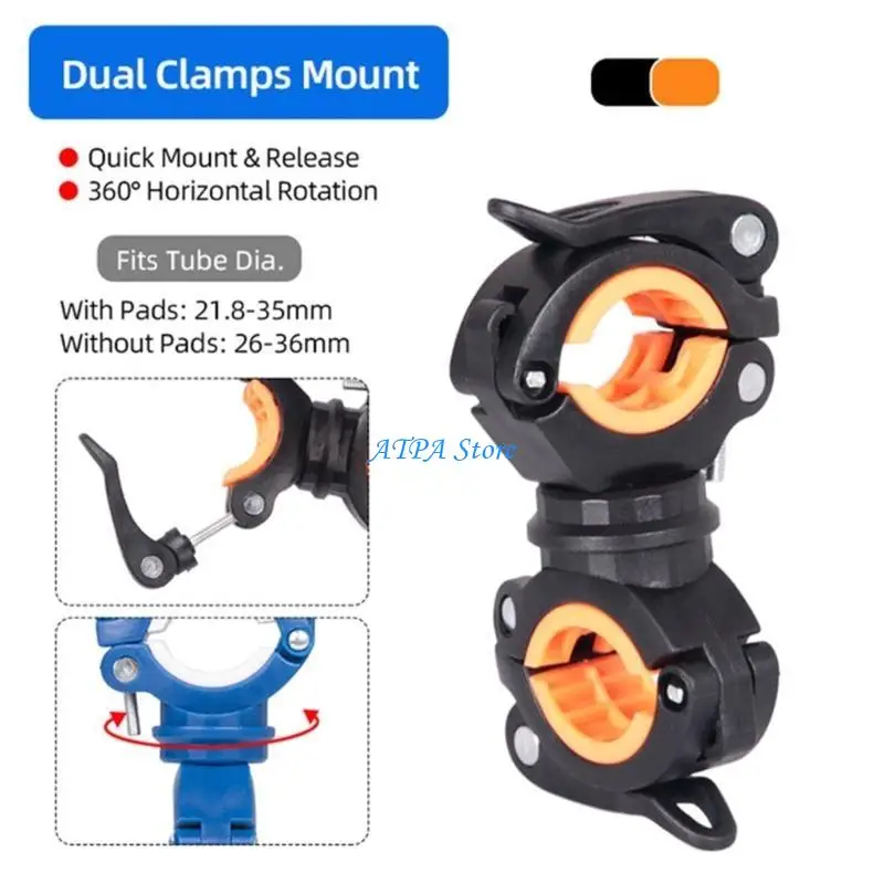 

U13C Flashlight Holder Bike LED Light Flashlight Torch Mount-Clamp Holder
