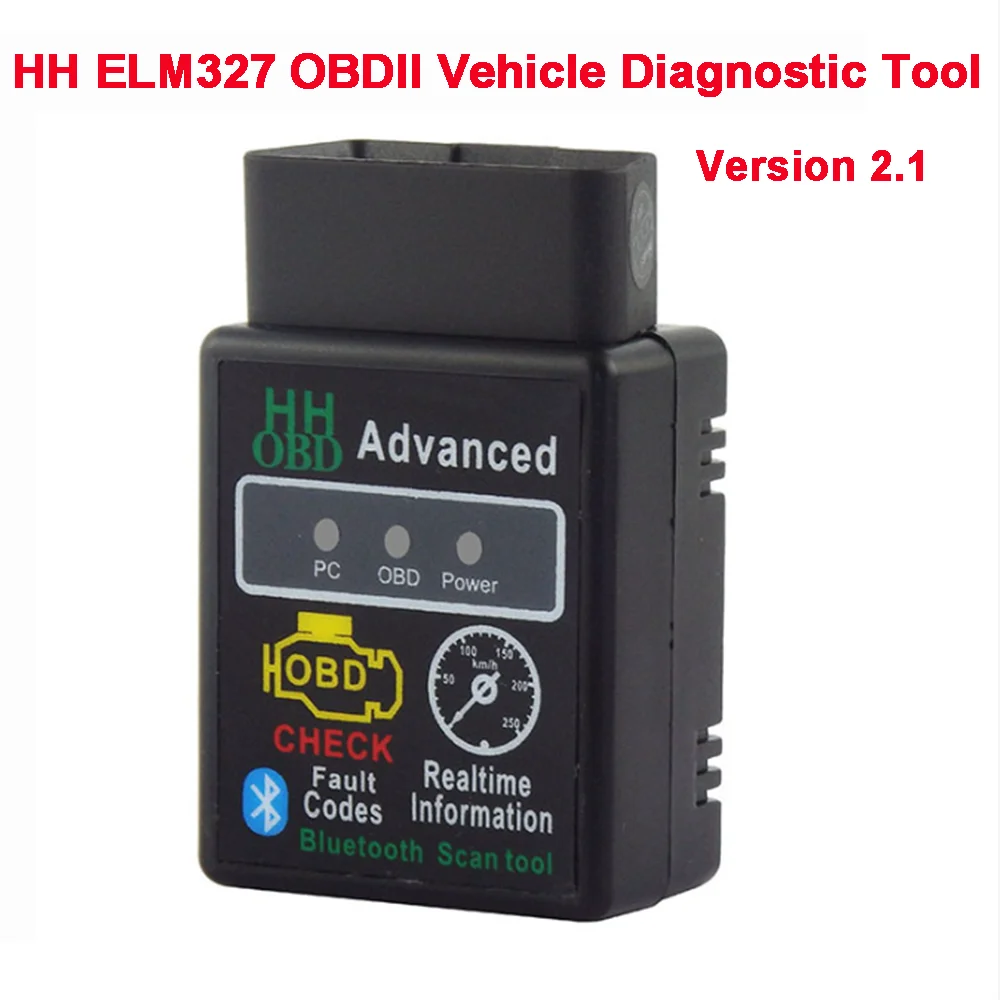 

Mini Bluetooth compatible HH ELM327 OBDII Vehicle Fault Diagnostic Tool Version 2.1 for Android Windows Symbian Iphone