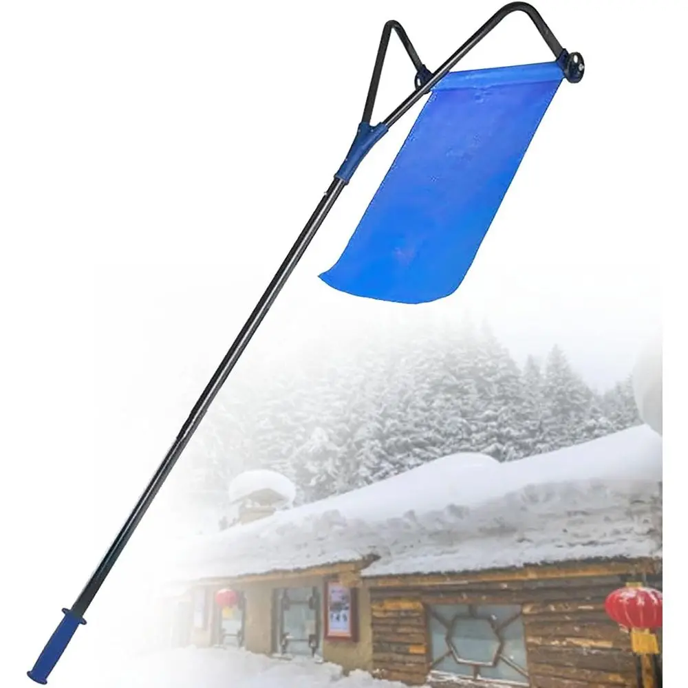 

Алюминиевый инструмент для удаления снега на колесах — легкая лопата для снега на крыше с эргономичной ручкой для легкой очистки