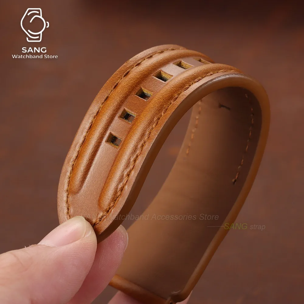 18mm 20mm 22mm 24mm Leder-Uhrenarmband Zubehör Vintage Öl-Wachs-Rindsleder-Armband Universelles Business-Uhrenarmband für Männer und Frauen – Detail 12