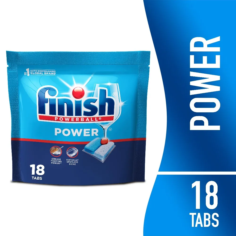 Deep Clean Dishwasher Detergent Tabs Power Pods No Pre Rinse Required Convenient Soap Tablets 18 Count for Dishwashing