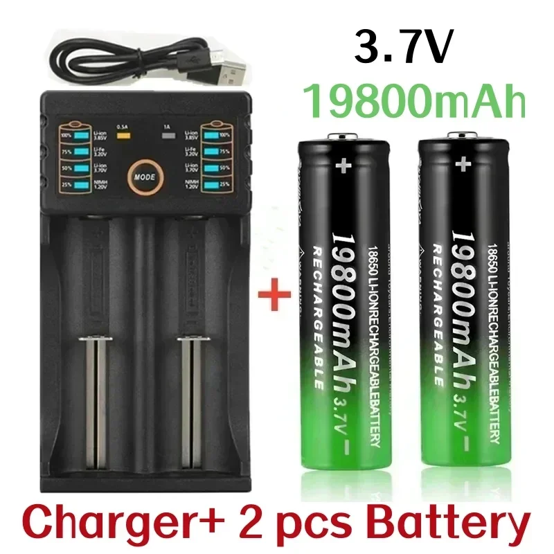 

2024 new Rechargeable lithium ion battery for toy models, 18650, 3.7V, 19800mAh, charger, original, best selling.