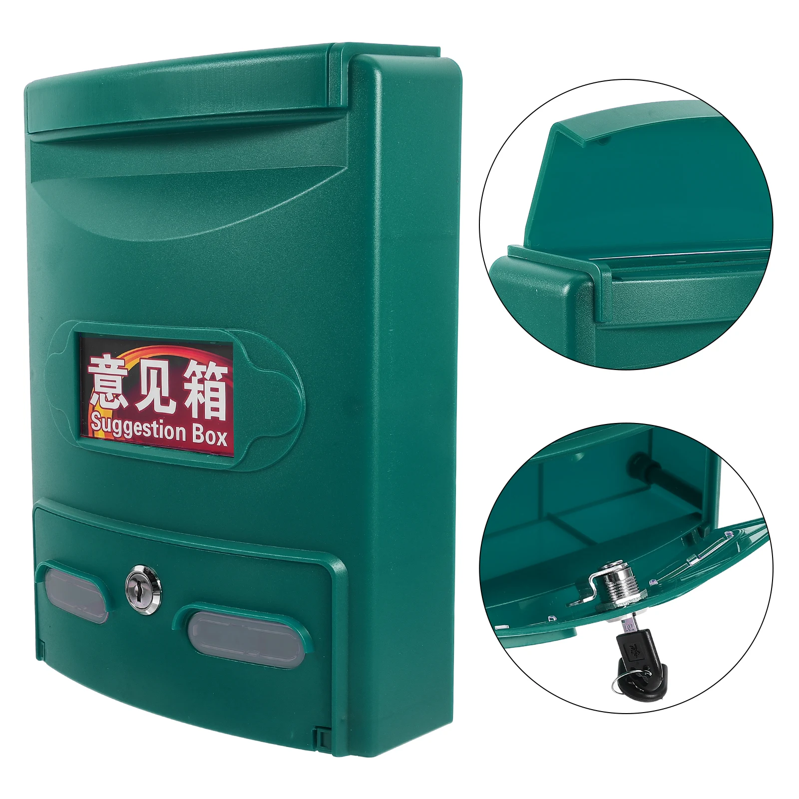 

Mailbox with Lock Apartment Lockable Letter Residential Post Mount Mailboxes High Quality