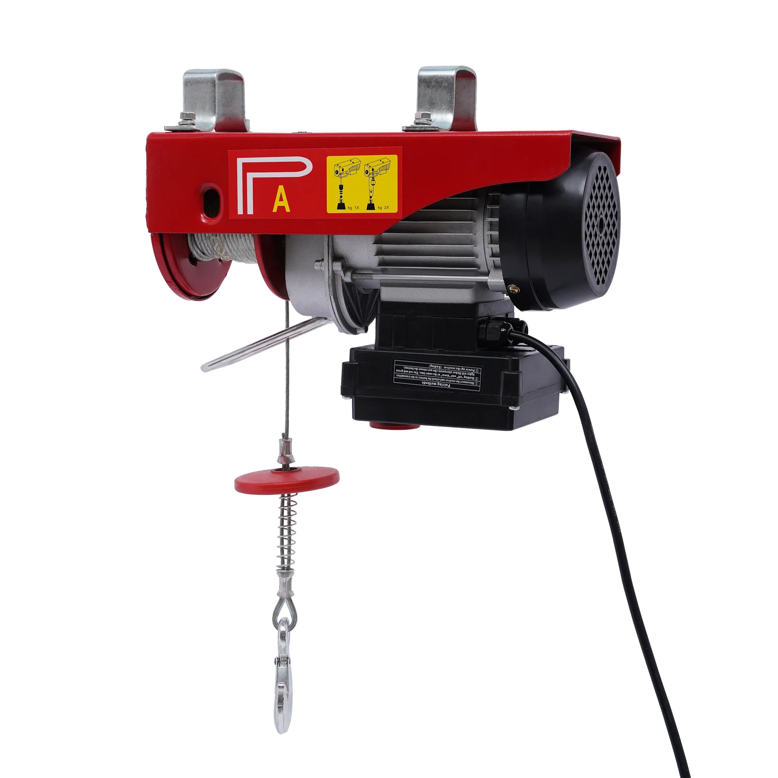 510W Electric Hoist 440 LBS Electric Winch Crane Tool With Wireless Remote Control Machine And US/EU Plug