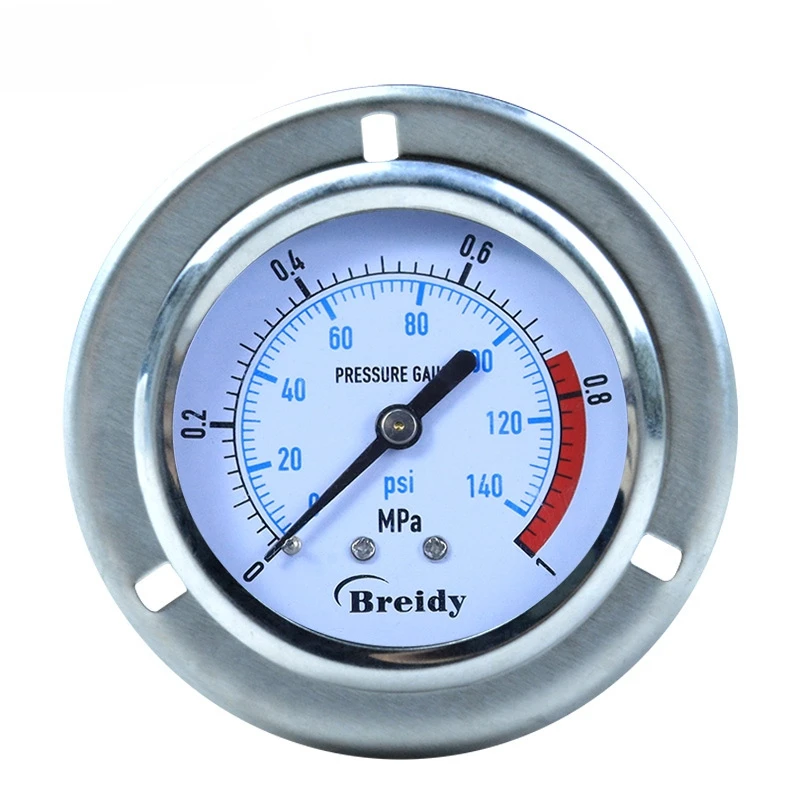 Xin Tester 0-60Mpa Shock Resistant  Stainless Steel Air Oil Water Hydraulic Gauge Thread G1/4 Glycerol free Pressure Gauge