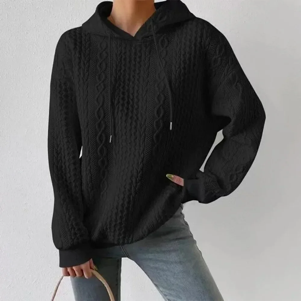 Fashion Sweatshirt Women Casual Pullover Autumn Winter Hoodies Women Sweatshirts Long Sleeve Jumper White