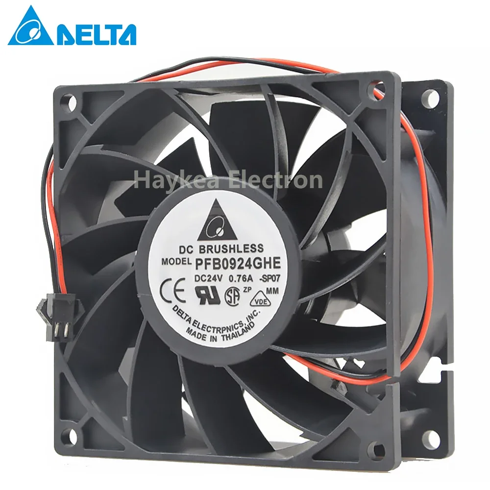 Untuk Delta Server CK20 Server Cooler Fan 9238 DC 24V 0.76A 92X92X38mm 2-wire