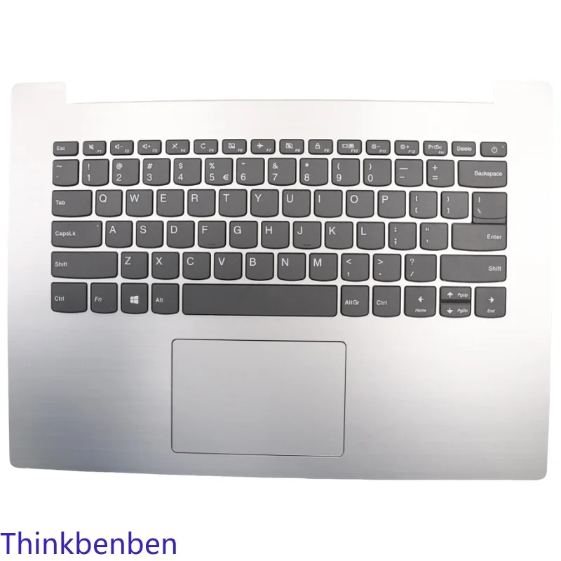 

US English Platinum Grey Keyboard Upper Case Palmrest Shell Cover For Lenovo Ideapad 330 14 14AST 14IKB 14IGM 5CB0R13847