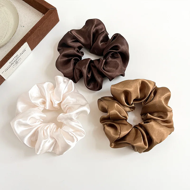 مزاجه بلون الأمعاء الغليظة رباط شعر مرونة بسيطة ذيل حصان Headrope المرأة دائم الشعر الكرة رئيس الشعر حبل