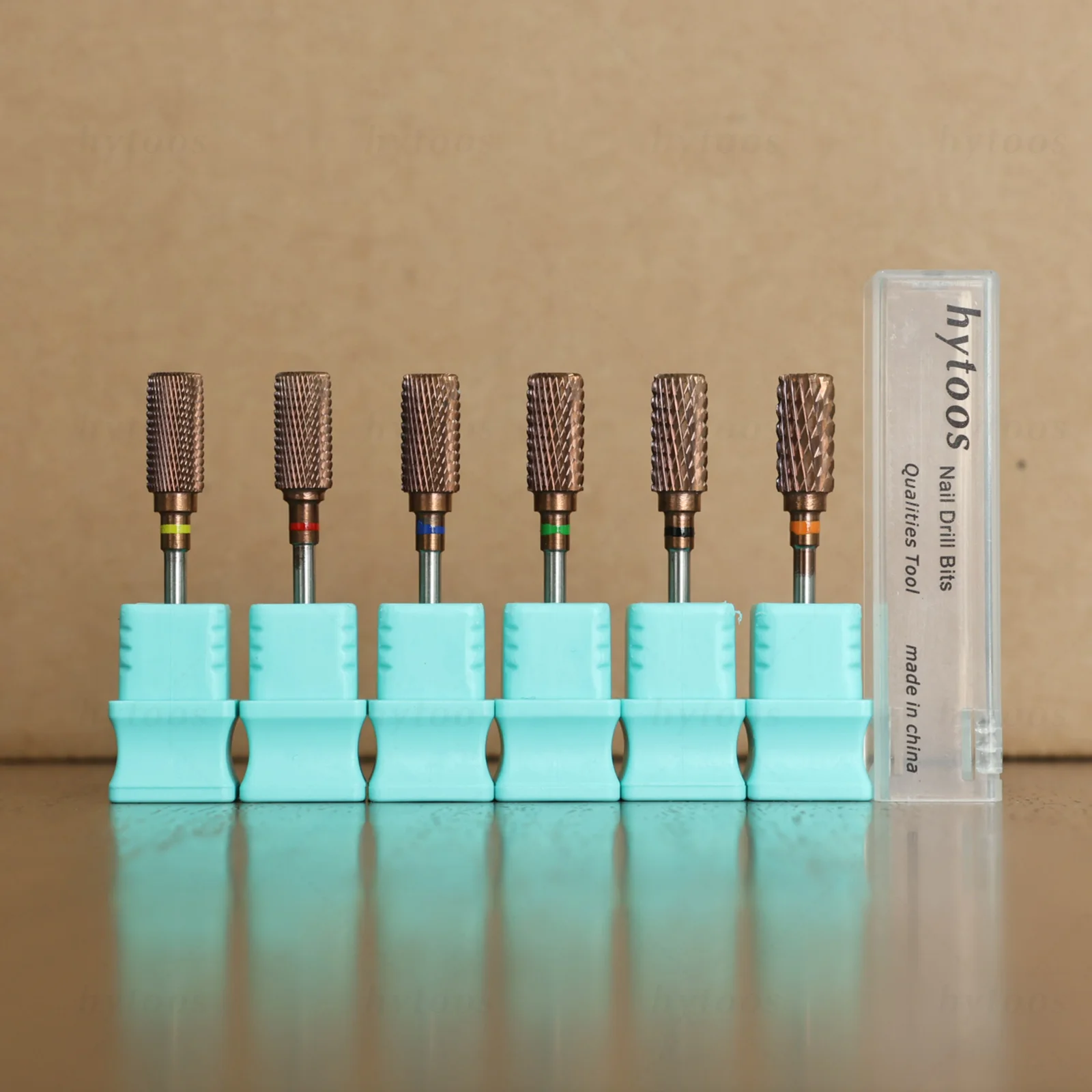 

Фрезы HYTOOS с медным покрытием, пылезащитные, для маникюра, профессиональные, электрические, твердосплавные, для акриловых ногтей, инструмент для снятия геля