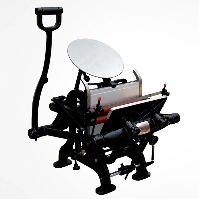 

Manual letterpress printing machine, small disc flat stamping business card