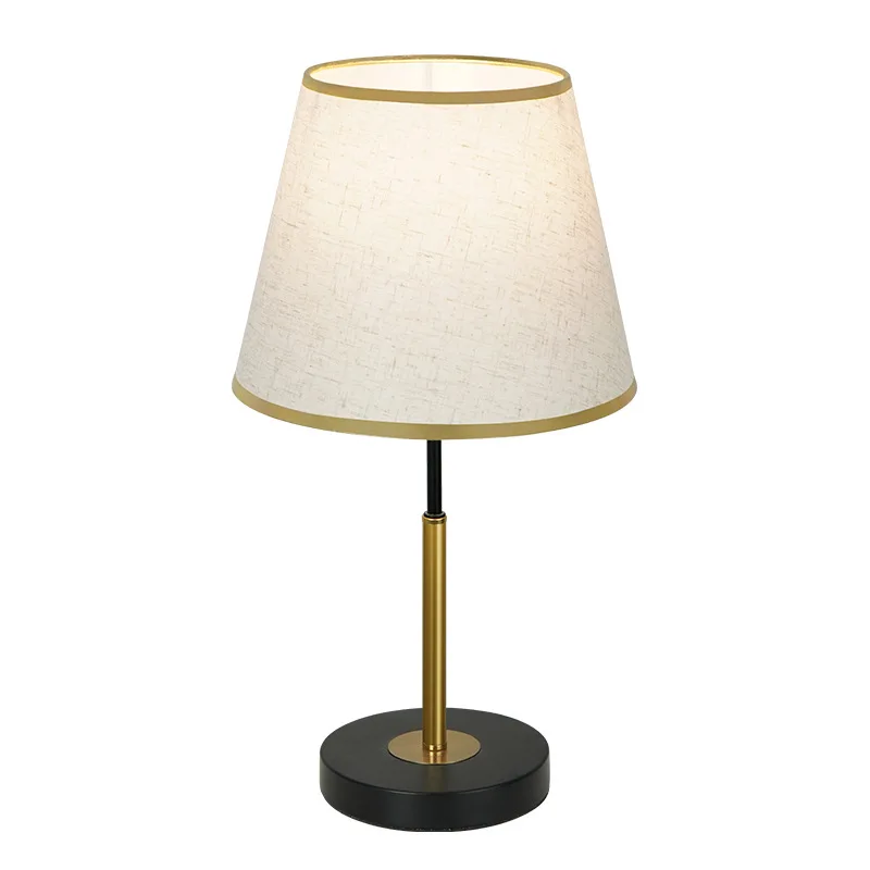 

Electric desk lamp medieval creative atmosphere living room study bedside high-end fabric decorative desk lamp