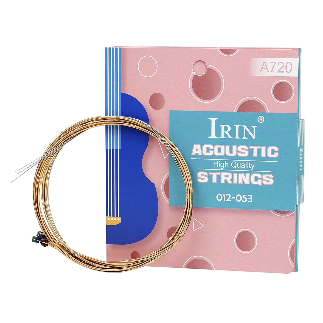 IRIN Acoustic Guitar Strings 6pcsPhosphor Bronze Strings for Folk Acoustic Guitar Strings Instrument Guitar Parts Accessories