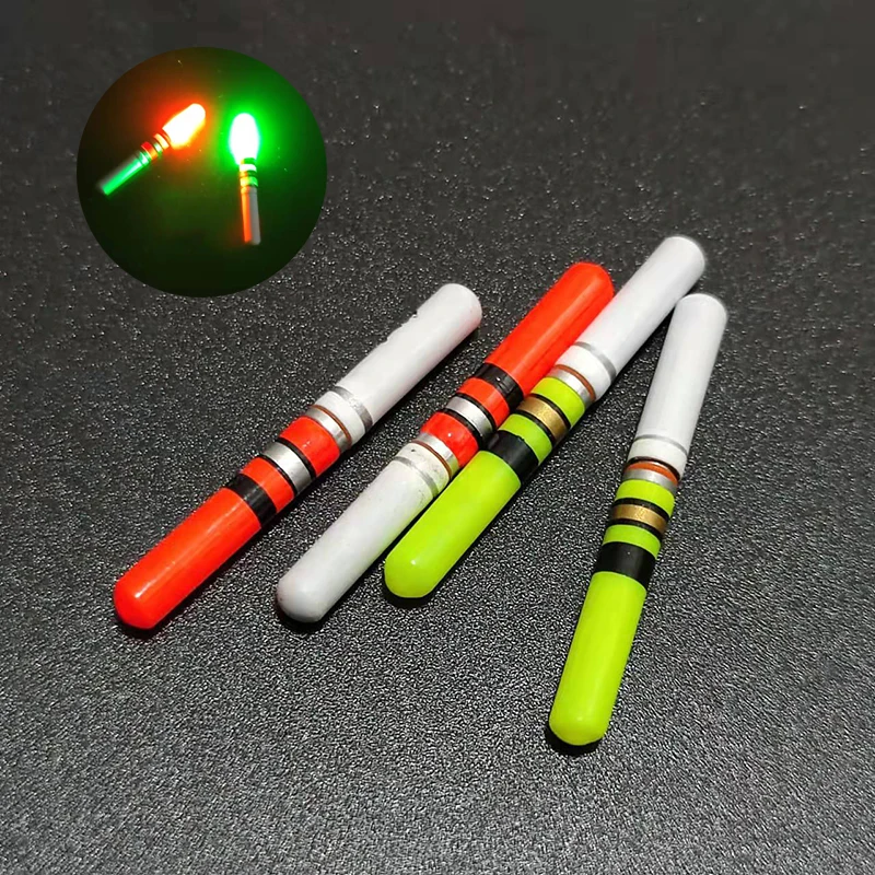 5pcs/lot Fishing Float Light Stick Green / Red Suit For CR322 Battery LED Luminous Float Night Fishing Tackle Accessory J489