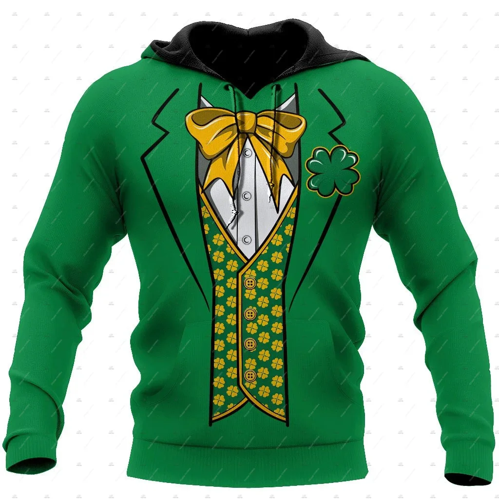 

Custom Name Irish Ireland Country Flag St.Patrick Tattoo Vintage Retro Unisex 3DPrint Harajuku Pullover Casual Jacket Hoodies 14