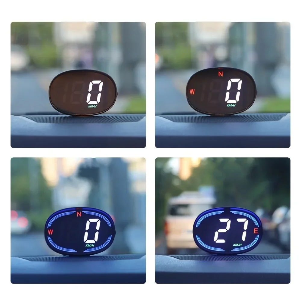 Car HUD Head-up Display Universal Digital Speedometer with Compass Car Electronic Devices