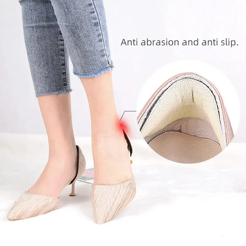 Anti-wear Heel Stickers High-heeled Shoes Insoles Patch Adjustable Size Women Relief Pain Feet Pad Heel Protector