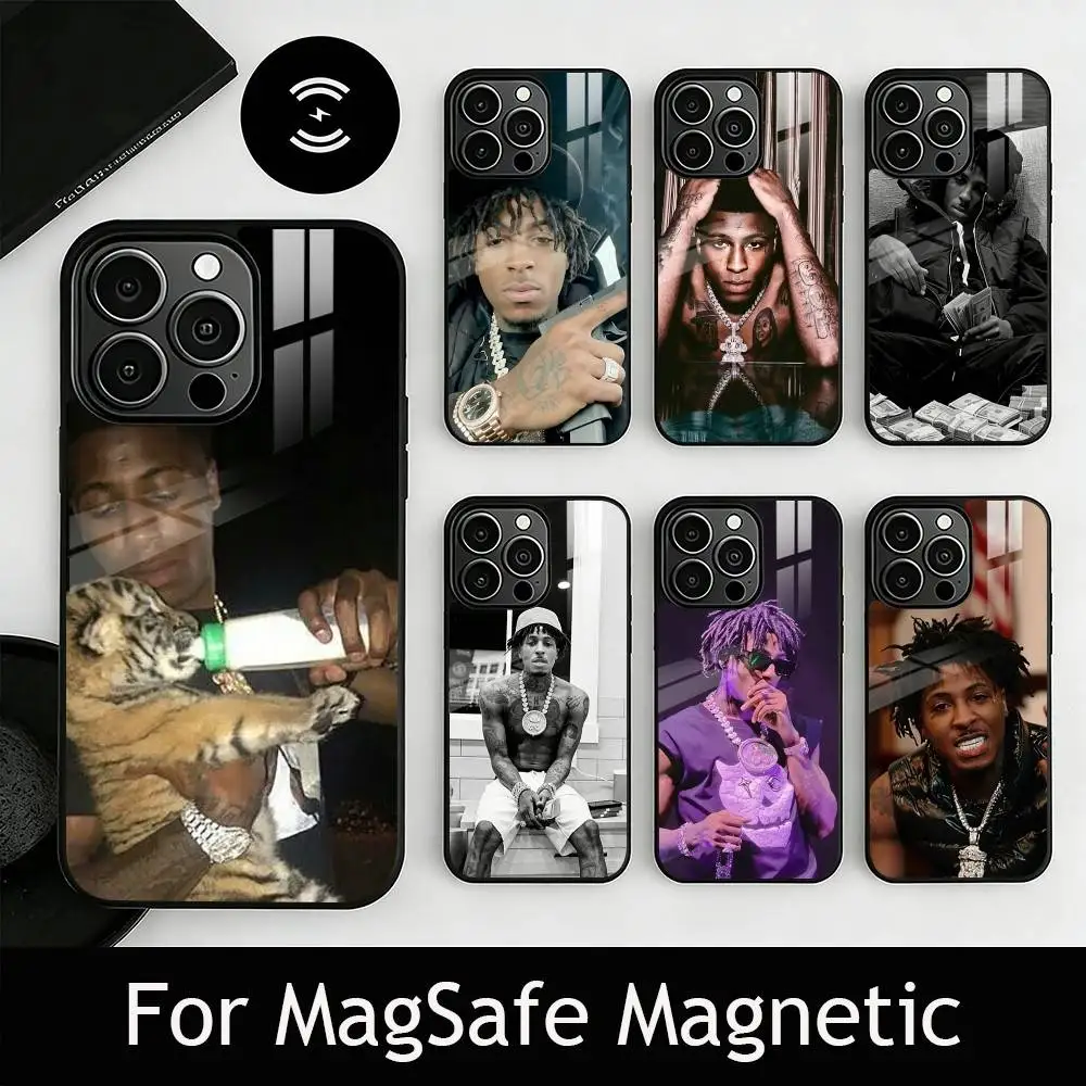 

American R-Rapper YB Phone Case For iPhone17,16,15,14,13,12,11 Plus,Pro Magnetic with Magsafe Wireless Charging