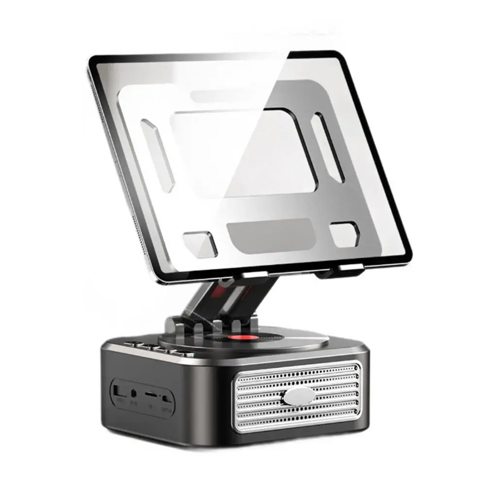 Mesa dobrável tablet suporte de mesa smartphone alto-falante caixa usb suporte som sem fio bluetooth montagem estéreo wi l8u6