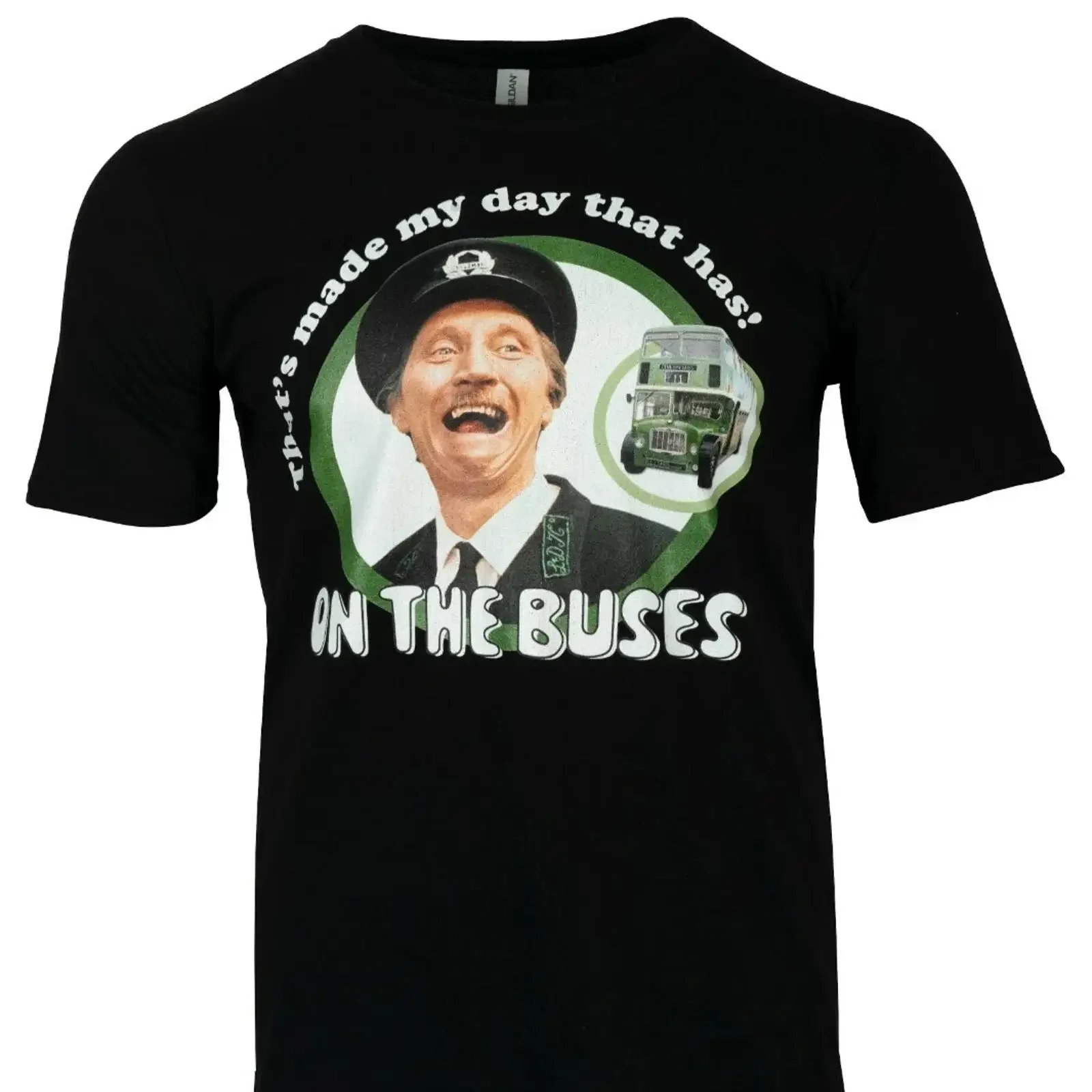 On The Buses TV Show That's Made My Day Stan Blakey Jack Licensed T Shirt vintage Washed Unisex fashion Breathable Stylish