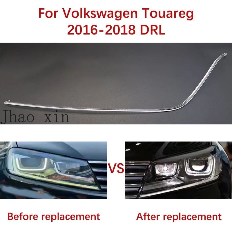 

White Light Lamp Tube For Volkswagen Touareg 2016-2018 Angel Eye Light Source Module Ballast Car Headlight DRL Light Guide Strip