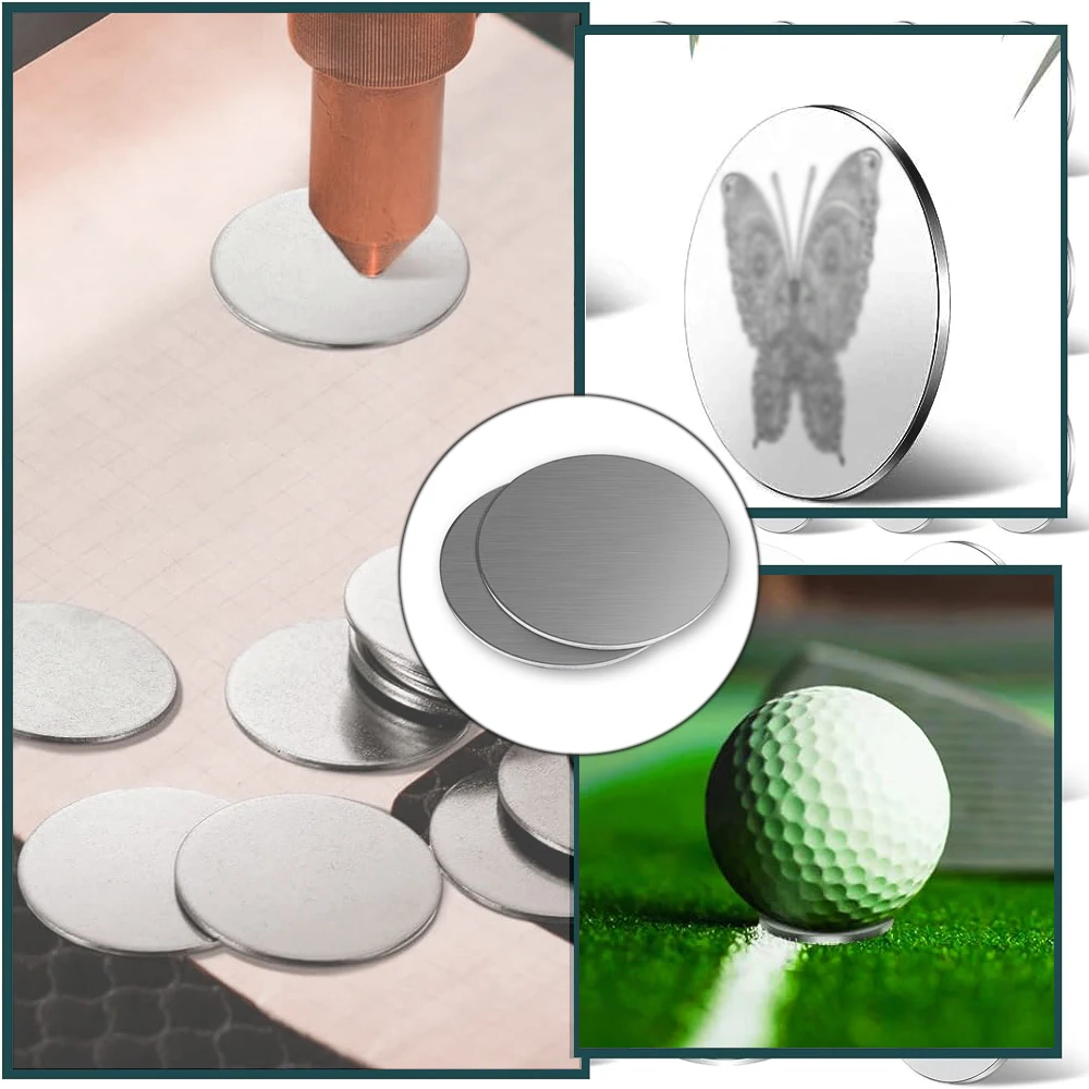 1pcs Stainless Steel Circular Plate Circular Disc Diameter: 50mm 60mm 80mm 100mm Thickness: 0.5mm 1mm 1.5mm 2mm metal engraving