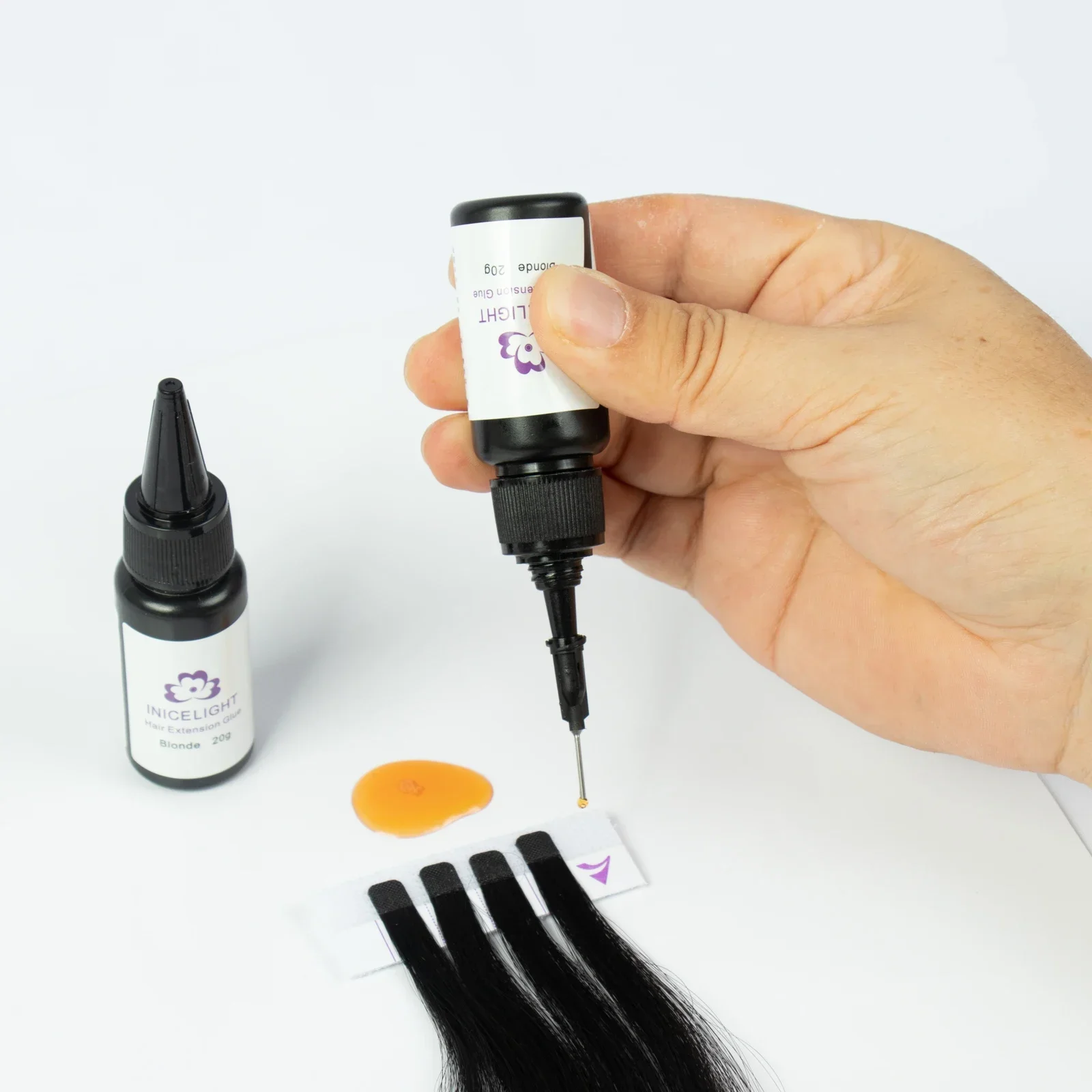 New Hot Selling UV light Glue For uv light Hair Extension Machine set, color uv light extension glue adhesive Factory direct